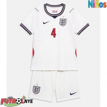 Camiseta Inglaterra Declan Rice #4 Primera Equipación para niños Mundial 2026 manga corta (+ pantalones cortos)